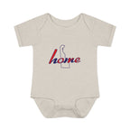 Delaware 'Home' Infant Bodysuit — Baby Onesie with State Outline