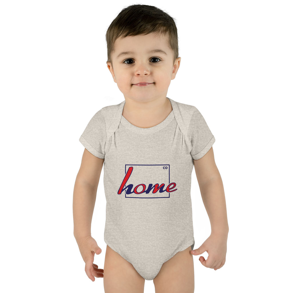 Colorado 'Home' Infant Bodysuit — Baby Onesie with State Outline