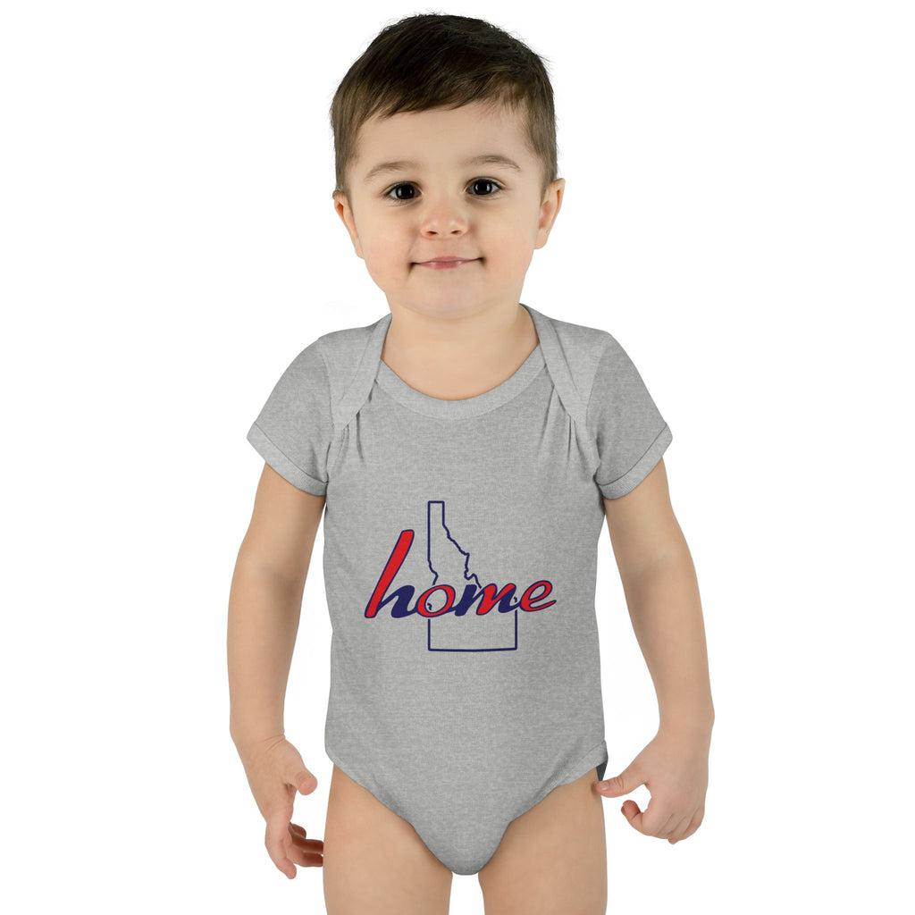 Idaho 'Home' Infant Bodysuit — Baby Onesie with State Outline