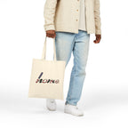 Home Script Tote Bag — American Flag "home" Canvas Tote, Patriotic Grocery & Market Bag