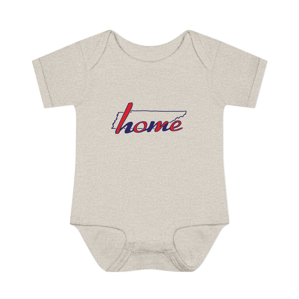 Tennessee 'Home' Infant Bodysuit — Baby Onesie with State Outline