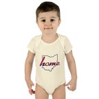Ohio 'Home' Infant Bodysuit — Baby Onesie with State Outline