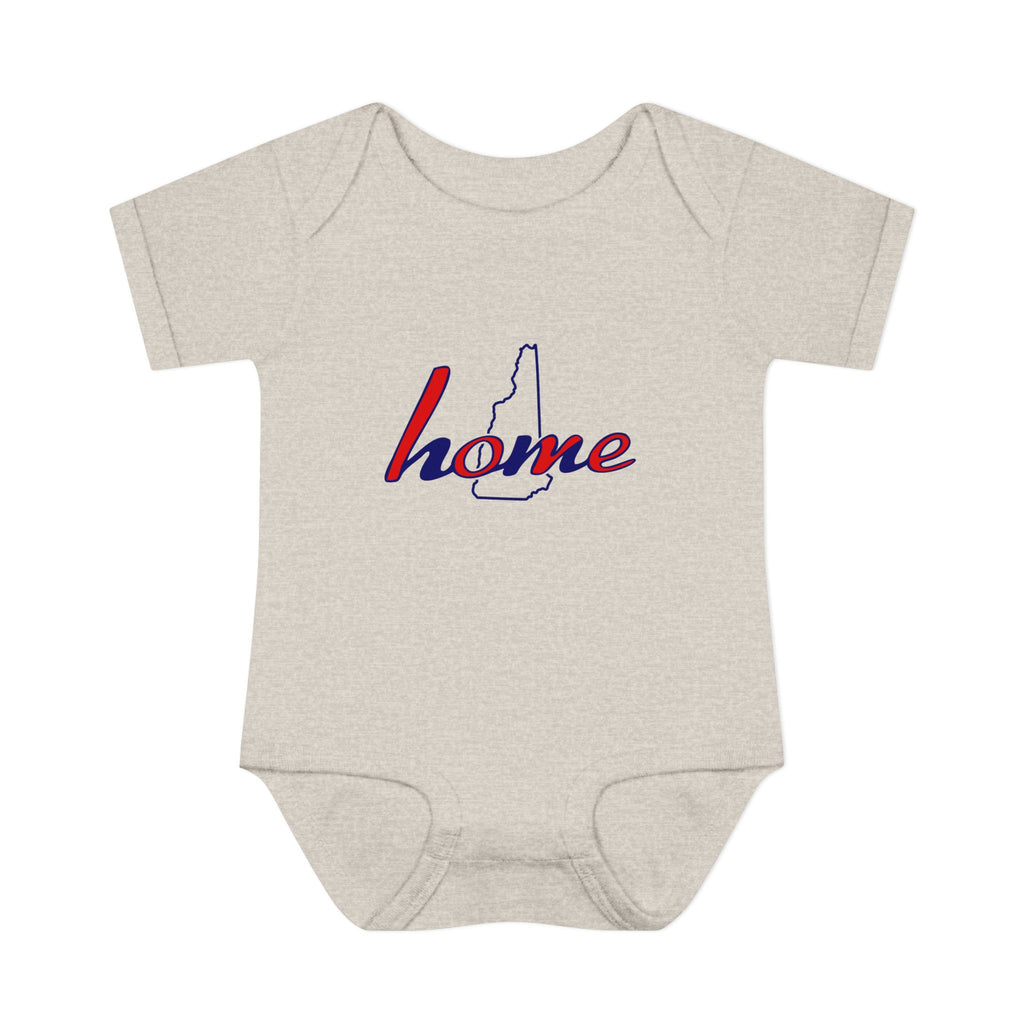 New Hampshire 'Home' Infant Bodysuit — Baby Onesie with State Outline
