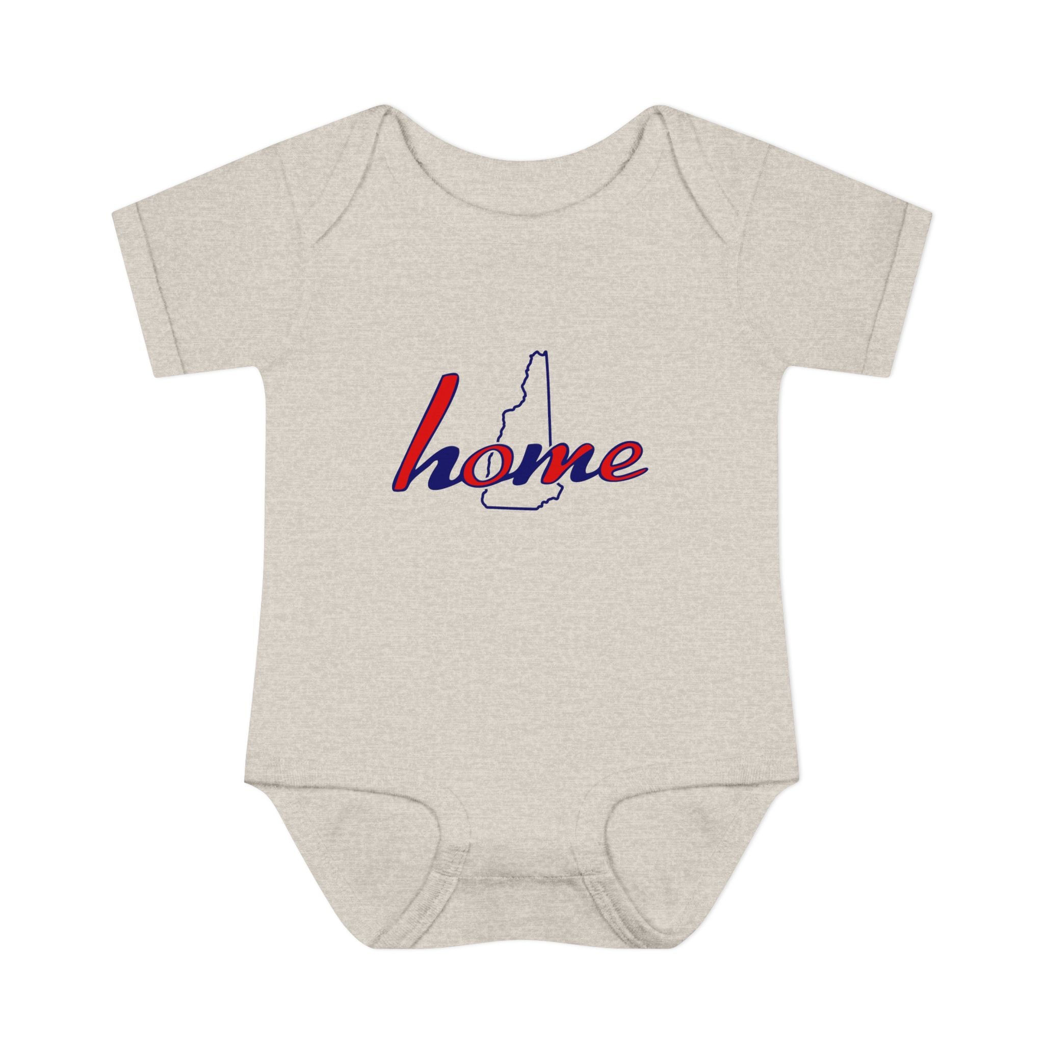 New Hampshire 'Home' Infant Bodysuit — Baby Onesie with State Outline