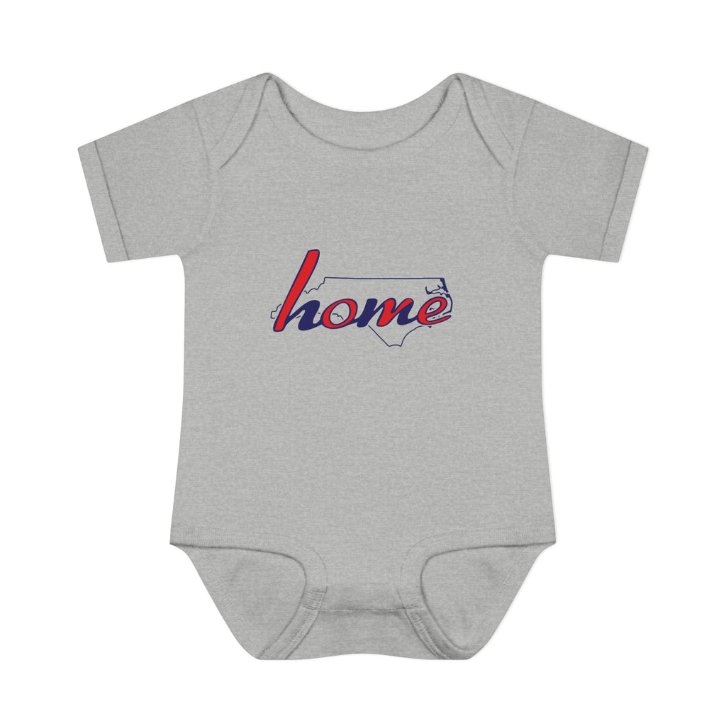 North Carolina 'Home' Infant Bodysuit — Baby Onesie with State Outline