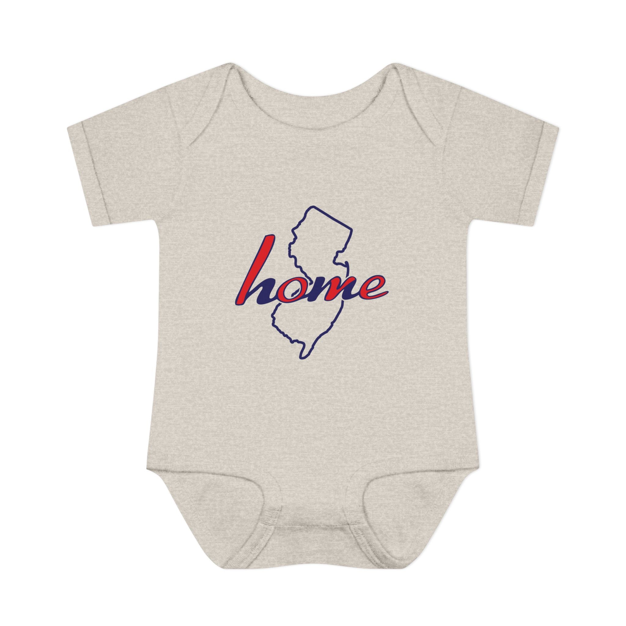 New Jersey 'Home' Infant Bodysuit — Baby Onesie with State Outline