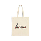 Home Script Tote Bag — American Flag "home" Canvas Tote, Patriotic Grocery & Market Bag
