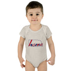 Nebraska 'Home' Infant Bodysuit — Baby Onesie with State Outline
