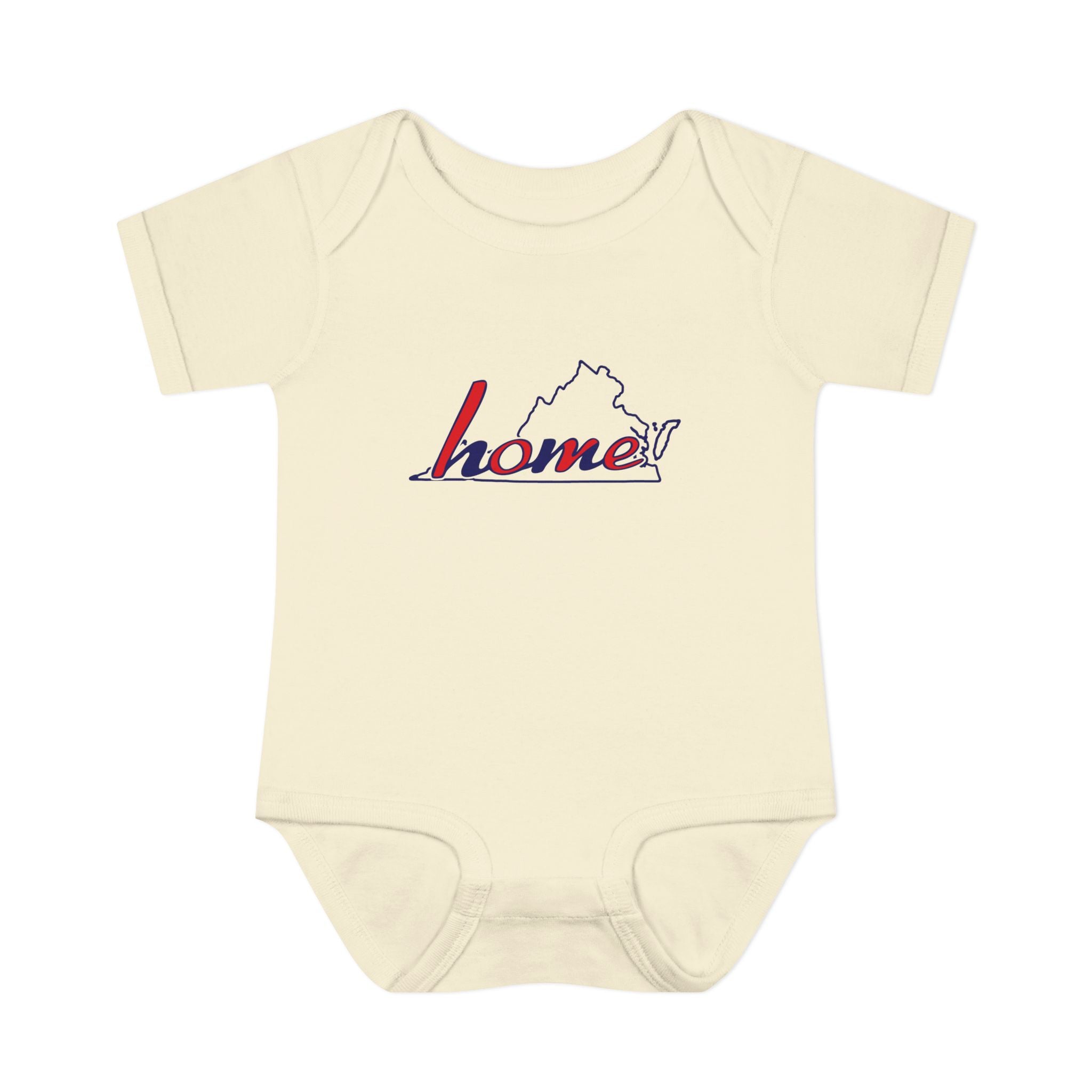 Virginia 'Home' Infant Bodysuit — Baby Onesie with State Outline