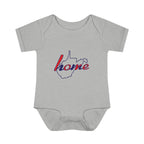 West Virginia 'Home' Infant Bodysuit — Baby Onesie with State Outline