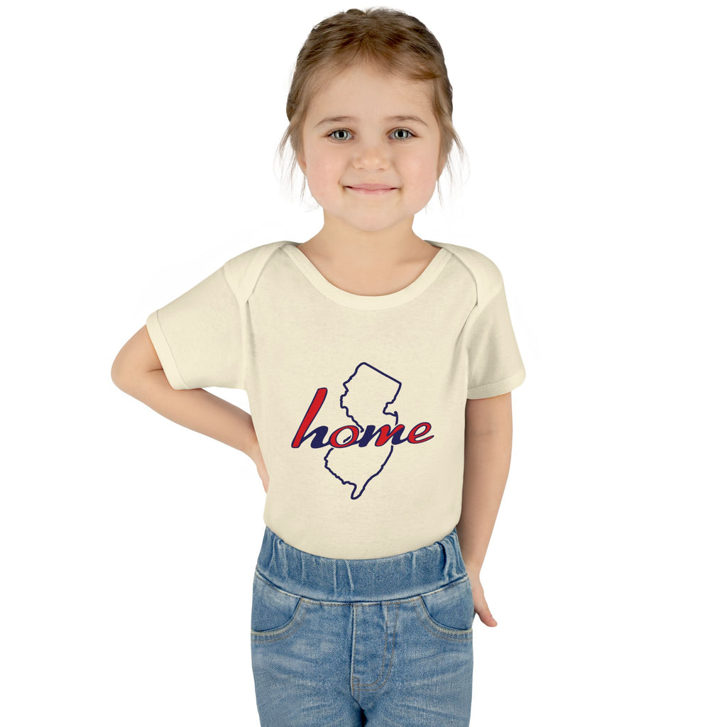 New Jersey 'Home' Infant Bodysuit — Baby Onesie with State Outline
