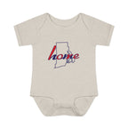 Rhode Island 'Home' Infant Bodysuit — Baby Onesie with State Outline