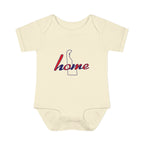 Delaware 'Home' Infant Bodysuit — Baby Onesie with State Outline