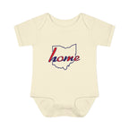 Ohio 'Home' Infant Bodysuit — Baby Onesie with State Outline