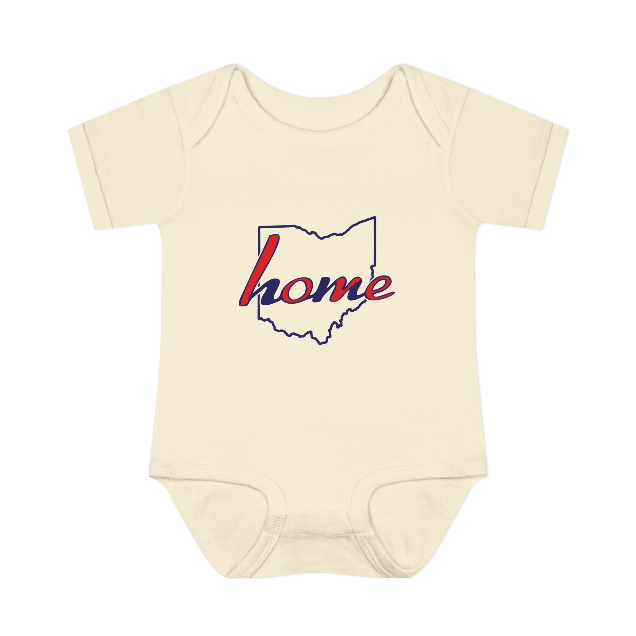 Ohio 'Home' Infant Bodysuit — Baby Onesie with State Outline