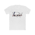 Patriotic “Home and Love" USA Map T‑Shirt — American Flag Script Tee