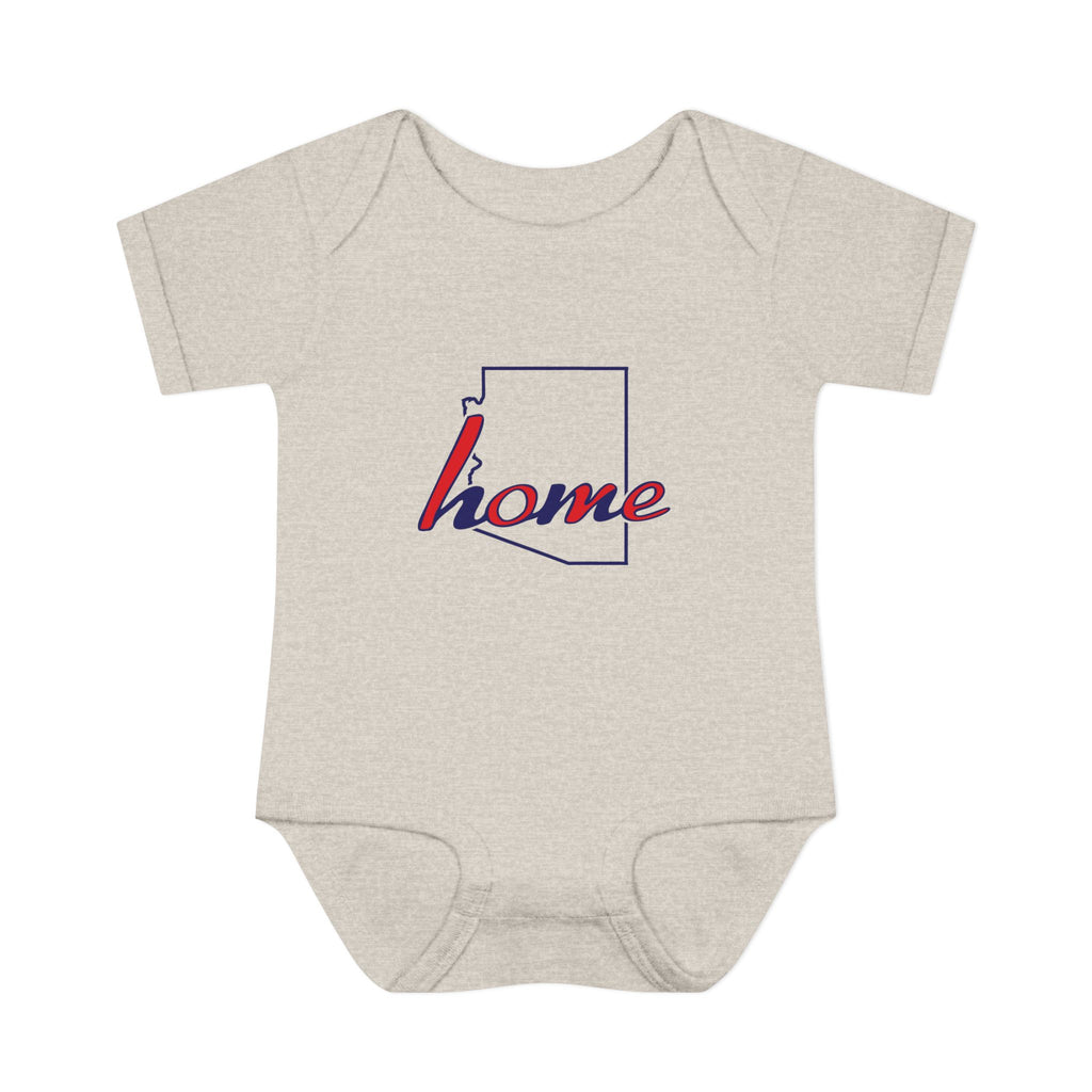 Arizona 'Home' Infant Bodysuit — Baby Onesie with State Outline