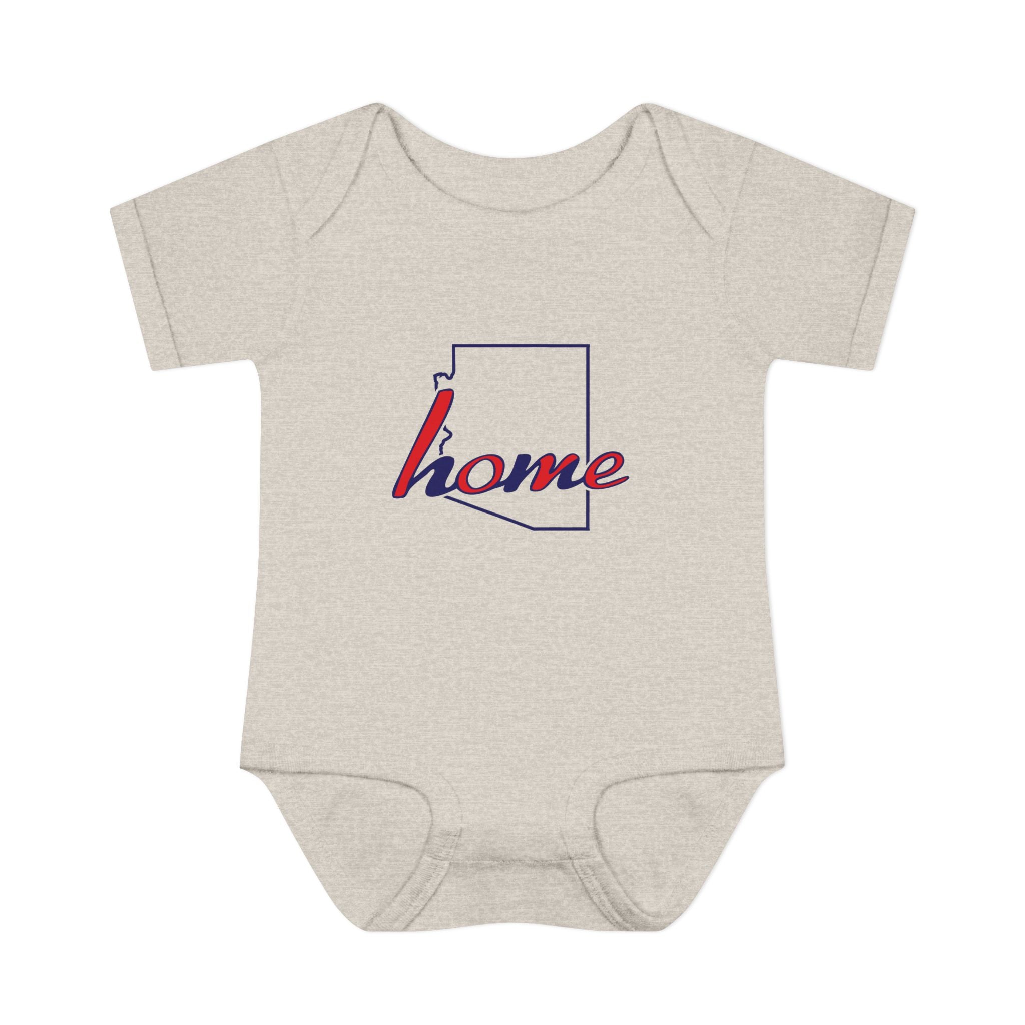 Arizona 'Home' Infant Bodysuit — Baby Onesie with State Outline
