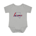 Nevada Home Baby Bodysuit — Infant Rib Onesie with State Outline