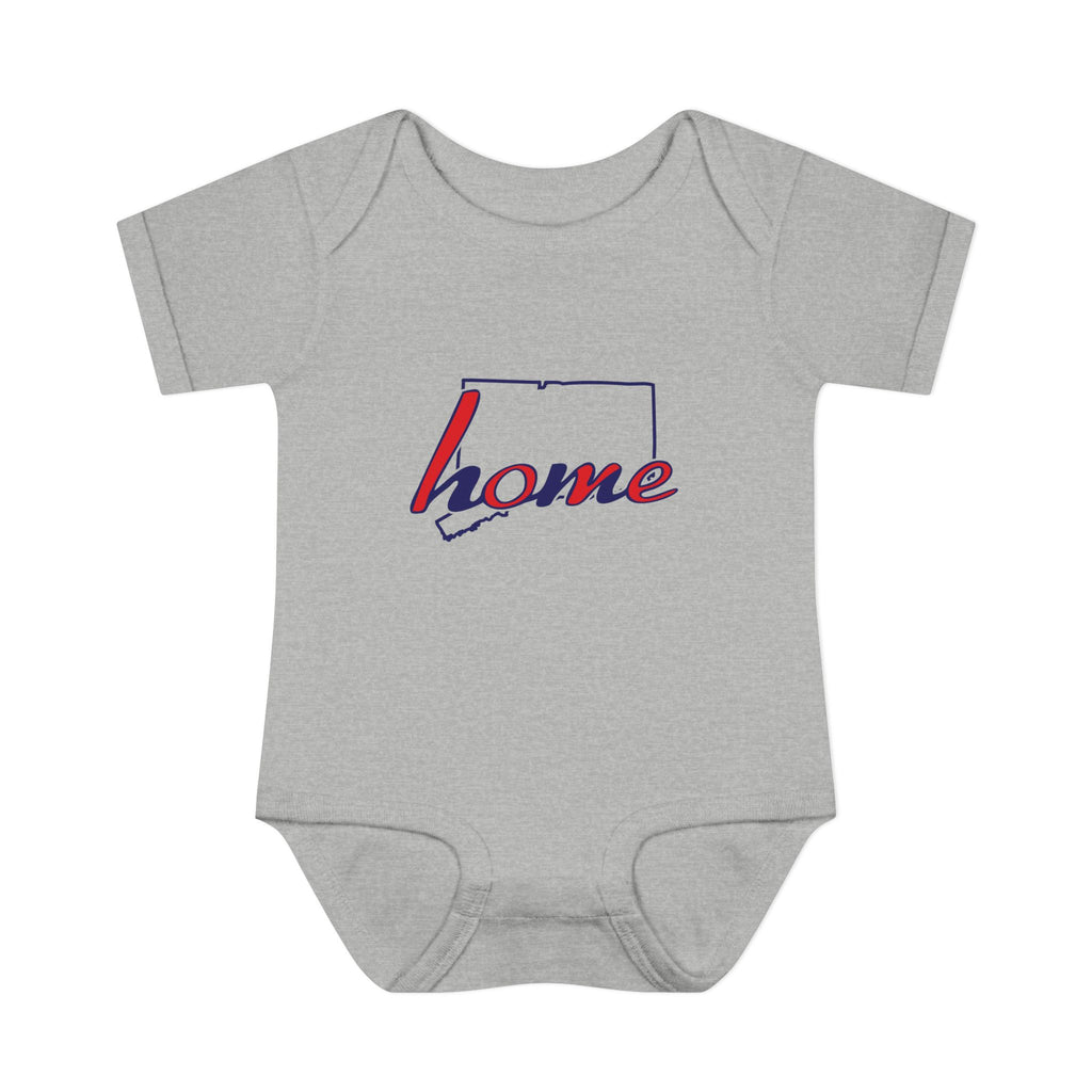 Connecticut 'Home' Infant Bodysuit — Baby Onesie with State Outline