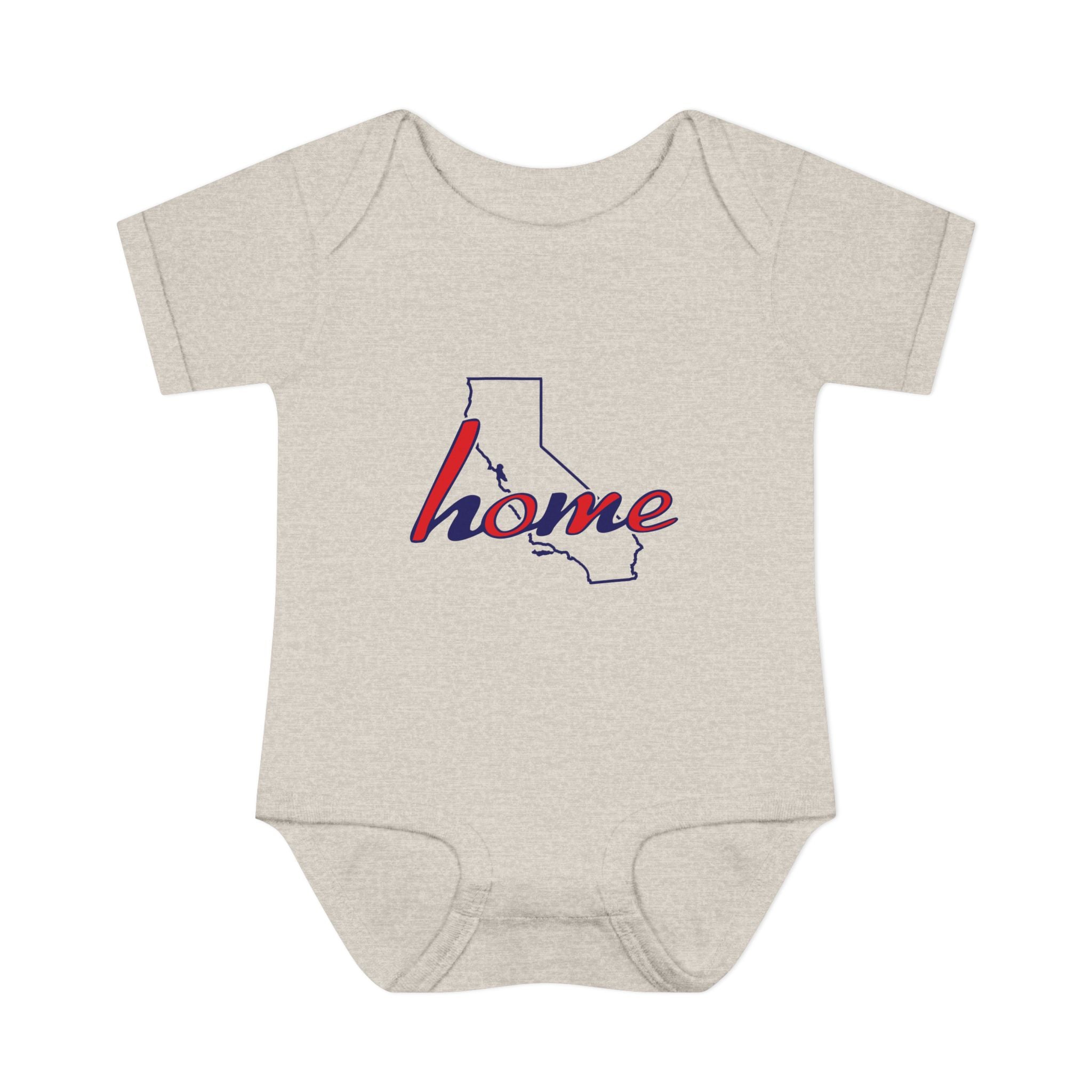 California 'Home' Infant Bodysuit — Baby Onesie with State Outline