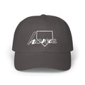 Home Plate Cap — Minimal White Embroidered Baseball/Softball Hat