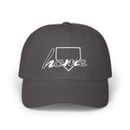 Home Plate Cap — Minimal White Embroidered Baseball/Softball Hat