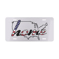 Home USA Flag Vanity Plate – Patriotic Decorative License Plate