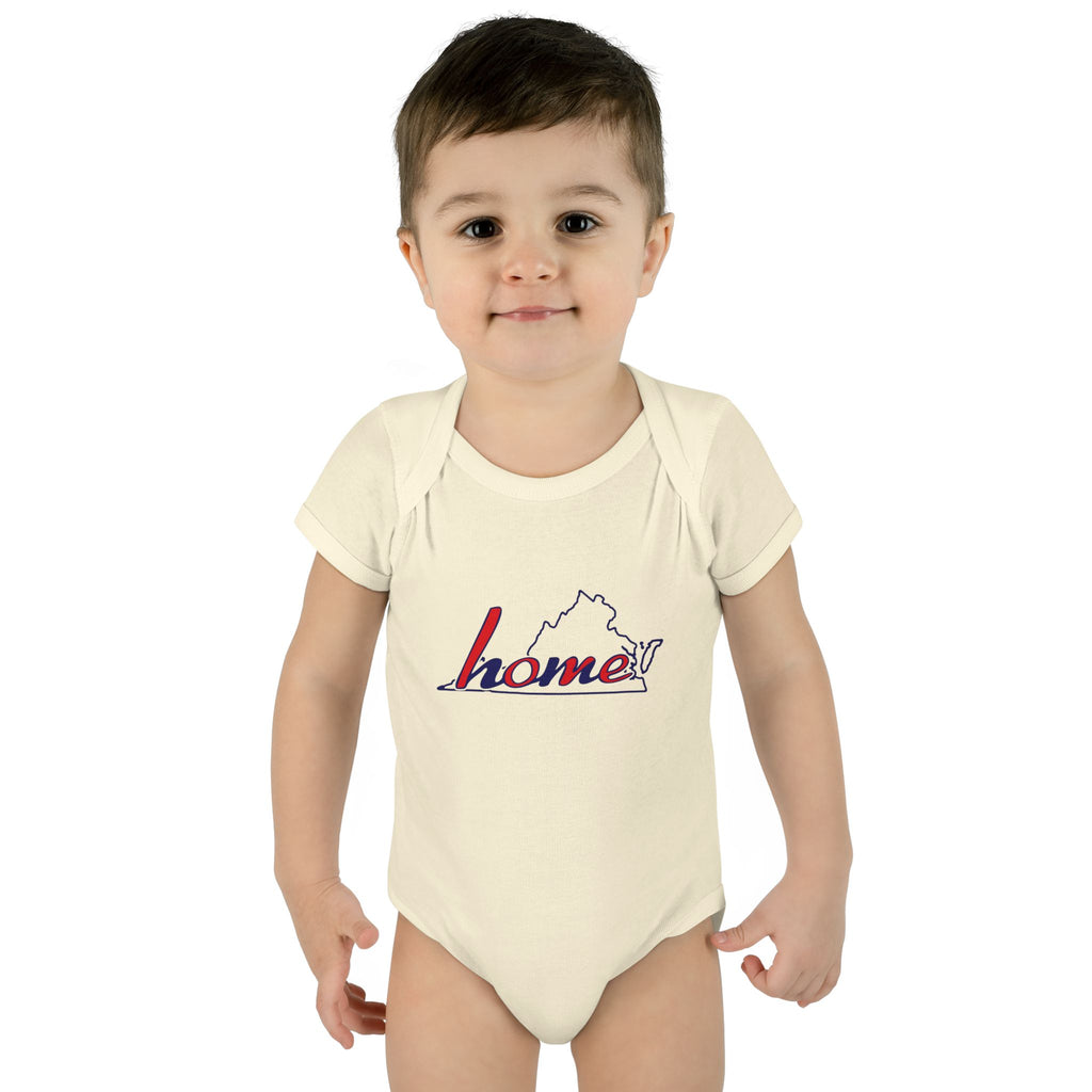 Virginia 'Home' Infant Bodysuit — Baby Onesie with State Outline