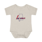 Alabama 'Home' Infant Bodysuit — Baby Onesie with State Outline