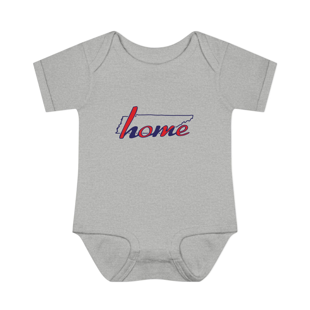 Tennessee 'Home' Infant Bodysuit — Baby Onesie with State Outline