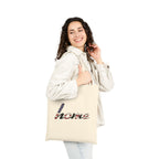 Home Script Tote Bag — American Flag "home" Canvas Tote, Patriotic Grocery & Market Bag