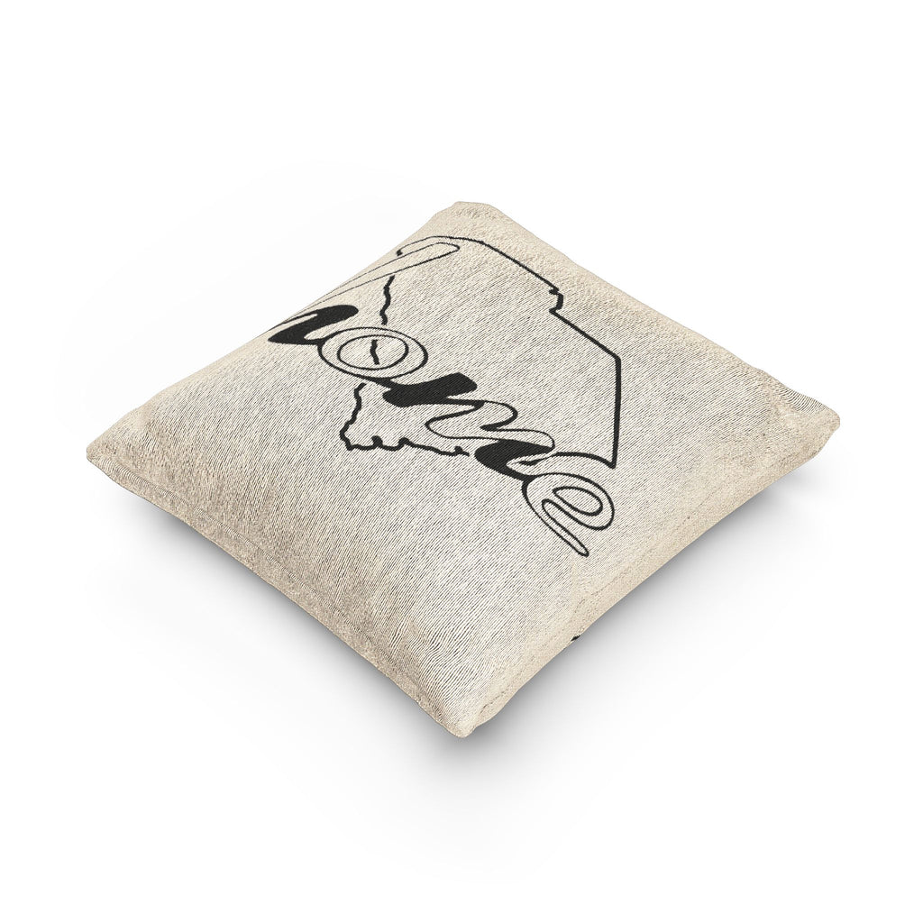 South Carolina - Home and Love Woven Decorative Pillow