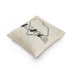 South Carolina - Home and Love Woven Decorative Pillow