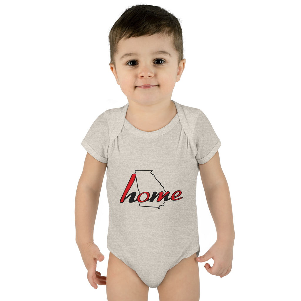 Georgia 'Home' Infant Bodysuit — Baby Onesie with State Outline