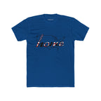 Patriotic “Home and Love" USA Map T‑Shirt — American Flag Script Tee